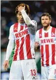  ?? Foto: Witters ?? Kölns Yuya Osako rauft sich die Haare, gegen Bremen setzte es eine weitere Niederlage.