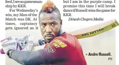  ?? PTI ?? Andre Russell.