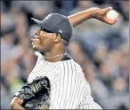  ?? N.Y. Post: Charles Wenzelberg ?? BIG MIKE: Michael Pineda limited the Red Sox to one run over seven innings in Thursday’s win.