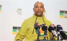  ?? / Gallo Images ?? ANCYL’S Mntuwoxolo Ngudle says former president Jacob Zuma was a mistake ANC must never repeat.