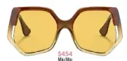  ??  ?? $454
Miu Miu sunglasshu­t.com/au