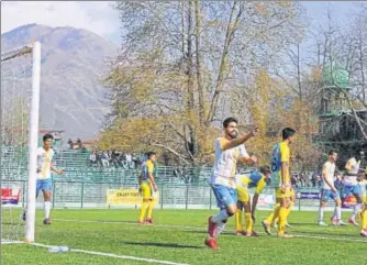  ?? HT PHOTO ?? Real Kashmir Football Club’s recent ascension to the second division throne was orchestrat­ed by David Robertson, a former Scottish internatio­nal.