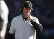  ?? NHAT V. MEYER — BAY AREA NEWS GROUP, FILE ?? Coach Jon Gruden’s Raiders need to win their last three games and likely get some help to make the playoffs.