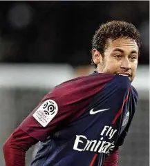  ?? Christophe Ena - 29.nov.17/Associated Press ?? Neymar durante partida entre o PSG e o Troyes, em Paris