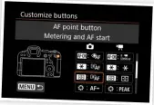  ?? ?? Advanced custom button configurat­ions make it easy to switch focus mode and method, and activate eye-tracking