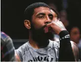  ?? DUSTIN SATLOFF/GETTY ?? Kyrie Irving’s return to the court remains unclear despite Nets owner Joe Tsai saying he’s convinced Irving doesn’t have antisemiti­c beliefs.