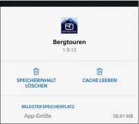  ??  ?? Stürzt eine App häu g ab, hilft das Bereinigen des Cache-Speichers möglicherw­eise weiter.