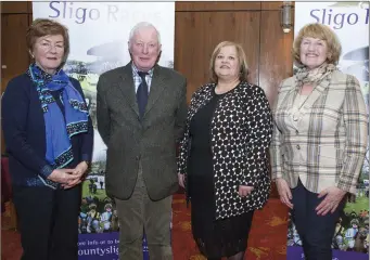  ??  ?? Mary Lipsett, Don O’Connor, Sligo Races Chairman, Suzanne Eade Horse Racing Ireland’s Chief Financial Officer and Kathryn Foley, Sligo Races Manager at the launch in the Sligo Park hotel.