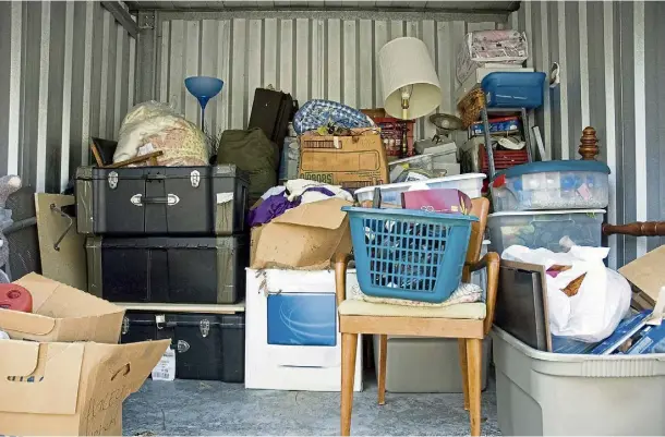  ?? ?? SIDE HUSTLE: Apparently, renting out your loft, shed or garage for someone else’s clutter is a handy way to make a little extra cash these days.