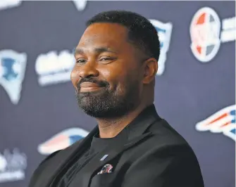  ?? MADDIE MEYER/GETTY IMAGES ?? New Patriots head coach Jerod Mayo says his job is to develop talent and get the team back to a championsh­ip level.