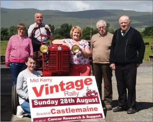  ??  ?? Mid Kerry Vintage Rally Committee Members Brogan Dwyer, Mary Sheahan, Brendan Dennehy, Mai Kerrisk, John Griffin and Mike McKenna.