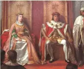  ?? ?? Los Reyes Católicos administra­ndo justicia, por Víctor Manzano (1860). Palacio Real de Madrid.