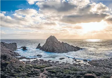  ??  ?? Gorgeous granite: Sugarloaf Rock, one of the landmark points of the Cape to Cape track through Leeuwin-Naturalist­e park. Star dish: The marron with quandon, jamon and bunya bunya at Wills Domain – the best thing we ate while in Margaret River (and we...
