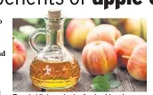  ??  ?? Trendy kitchen staple: Apple cider vinegar