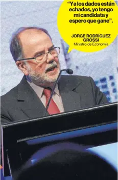  ??  ?? Ministro de Economía