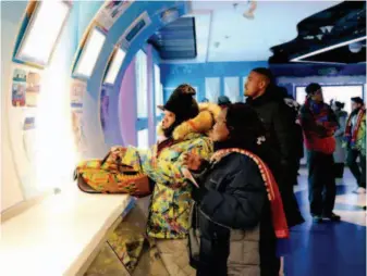  ??  ?? November 18, 2019: Foreign students visit the Ice and Snow Museum in Chongli. by Li Zhuoxi