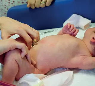  ??  ?? Neonato
Un bambino appena nato in un reparto di neonatolog­ia: sono 175 quelli nati da quando è partita l’emergenza del Covid-19