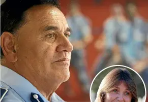  ??  ?? Police deputy commission­er Wally Haumaha has apologised for any hurt he caused Louise Nicholas – inset.