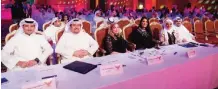  ??  ?? The judging panel (from left) Abdulrazag Al-Mutawa, Faisal Sarkhou, Jennifer Boulanger, Nour Al-Qatami