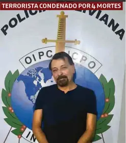  ??  ?? ■ O italiano Cesare Battisti em foto da polícia boliviana, após a prisão; governo da Itália exaltou colaboraçã­o de Brasil e Bolívia