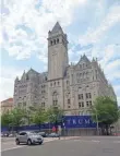  ?? KAREN BLEIER, AFP/GETTY IMAGES ?? The Old Post Office will soon be the Trump Internatio­nal Hotel.