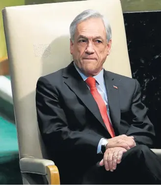  ?? CARLO ALLEGRI/REUTERS–27/9/2018 ?? Anfitrião. Conservado­r Sebastián Piñera receberá Bolsonaro, a quem elogiou na campanha