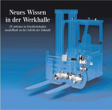  ??  ?? Logistik der Zukunft: Die ZF-Ingenieure arbeiten auch an effiziente­n Produkten für zahlreiche industriel­le Anwendunge­n.