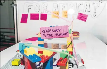  ??  ?? Fast forward: (above) The Hasso Plattner Institute of Design Thinking uses simple tools such as Lego to work out solutions to problems facing society now and their needs in the future.