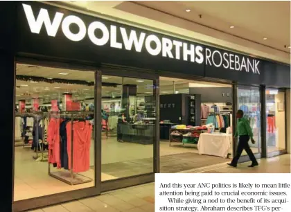  ?? Freddy Mavunda ?? Woolworths: There are existentia­l concerns about what was once an investor favourite