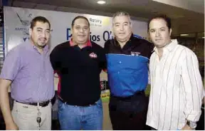  ??  ?? Juan Breceda, Luis Salas, Tadeo Carrizales y Arturo Jiménez.