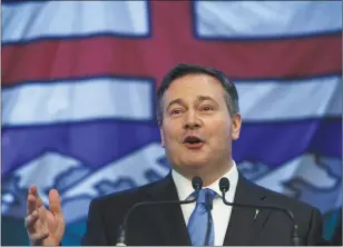  ?? CP PHOTO JASON FRANSON ?? Jason Kenney and the United Conservati­ve Party have held onto two seats with ease, as voters in Innisfail-Sylvan Lake and Fort McMurray-Conklin took to the polls in a pair of Thursday byelection­s.