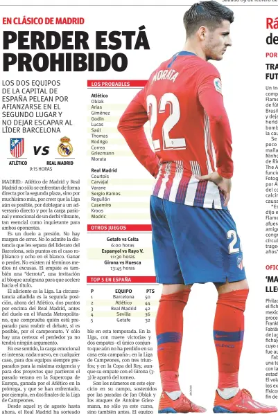  ??  ?? Morata enfrentará al equipo con el que debutó como profesiona­l en la Liga de España.
