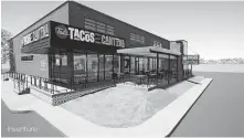  ?? [RENDERING BY INVENTURE] ?? The first Ted's Tacos Cantina is set to open this summer in Uptown.