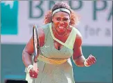  ??  ?? Serena Williams beat Danielle Collins 6-4, 6-4 to reach the second week of the French Open for the first time since 2018.