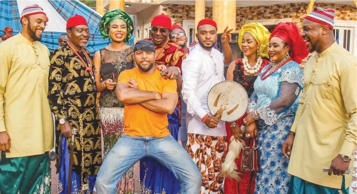  ??  ?? Ramsey Nouah and some of the cast members