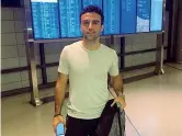  ??  ?? In arrivo Giuseppe Rossi, 31 anni, in aeroporto
