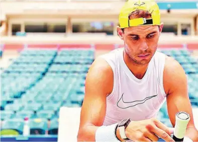  ?? FACEBOOK ?? Rafa ya está entrenándo­se esta semana en Nueva York