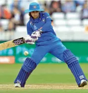  ?? — ICC ?? Mithali Raj en route to her fifty against Sri Lanka on Wednesday.