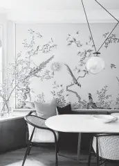  ?? Matthew Williams ?? Decking the walls with a punchy floral pattern or a mural can transform a room.