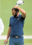  ?? Photo / AP ?? Dustin Johnson had a putting nightmare at Augusta National.