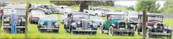  ??  ?? The shiny sight of a paddock-full of vintage beauties.