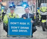  ??  ?? Michael Matheson, Justice Secretary at the time, launches a drink-drive campaign