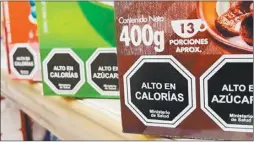  ?? CEDOC PERFIL ?? LEY. Buscan que los alimentos traigan octógonos negros.