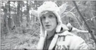  ??  ?? YouTube star Logan Paul, during the filming of his apparent suicide video which he uploaded to Twitter. (Photo: Twitter)