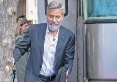  ??  ?? El actor norteameri­cano George Clooney, en uno de sus rodajes.