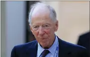  ?? SANG TAN – THE ASSOCIATED PRESS ?? Chairman of RIT Capital Partners, Lord Jacob Rothschild arrives for a reception, hosted by Britain’s Prince Charles, at Clarence House in London for the delegates of the Global Investment Conference, July 26, 2012.