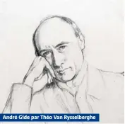  ??  ?? André Gide par Théo Van Rysselberg­he