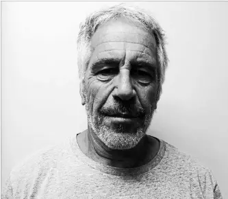  ?? NEW YORK STATE SEX OFFENDER REGISTRY ?? Financier Jeffrey Epstein was found dead of an apparent suicide in his Manhattan jail cell early Saturday.