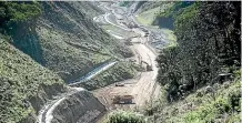  ?? NEW ZEALAND TRANSPORT AGENCY ?? Work continues on the new Transmissi­on Gully highway, which is due to open in 2020.