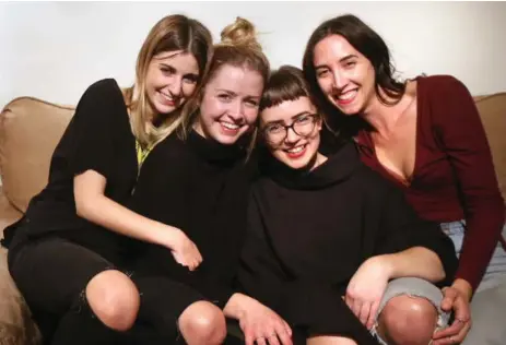  ?? VINCE TALOTTA/TORONTO STAR ?? Lydia Pawlowsky, third from left, hit the jackpot with friends Dana Pizzolato, Alex McGill and Jessica D’Angelo, far right.